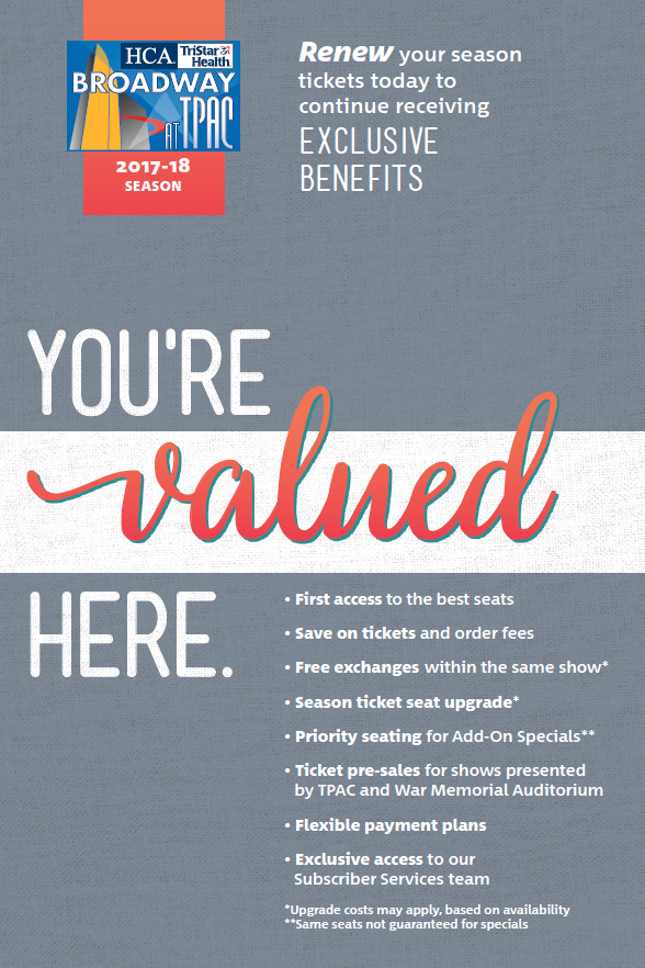 TPAC Subscription brochure