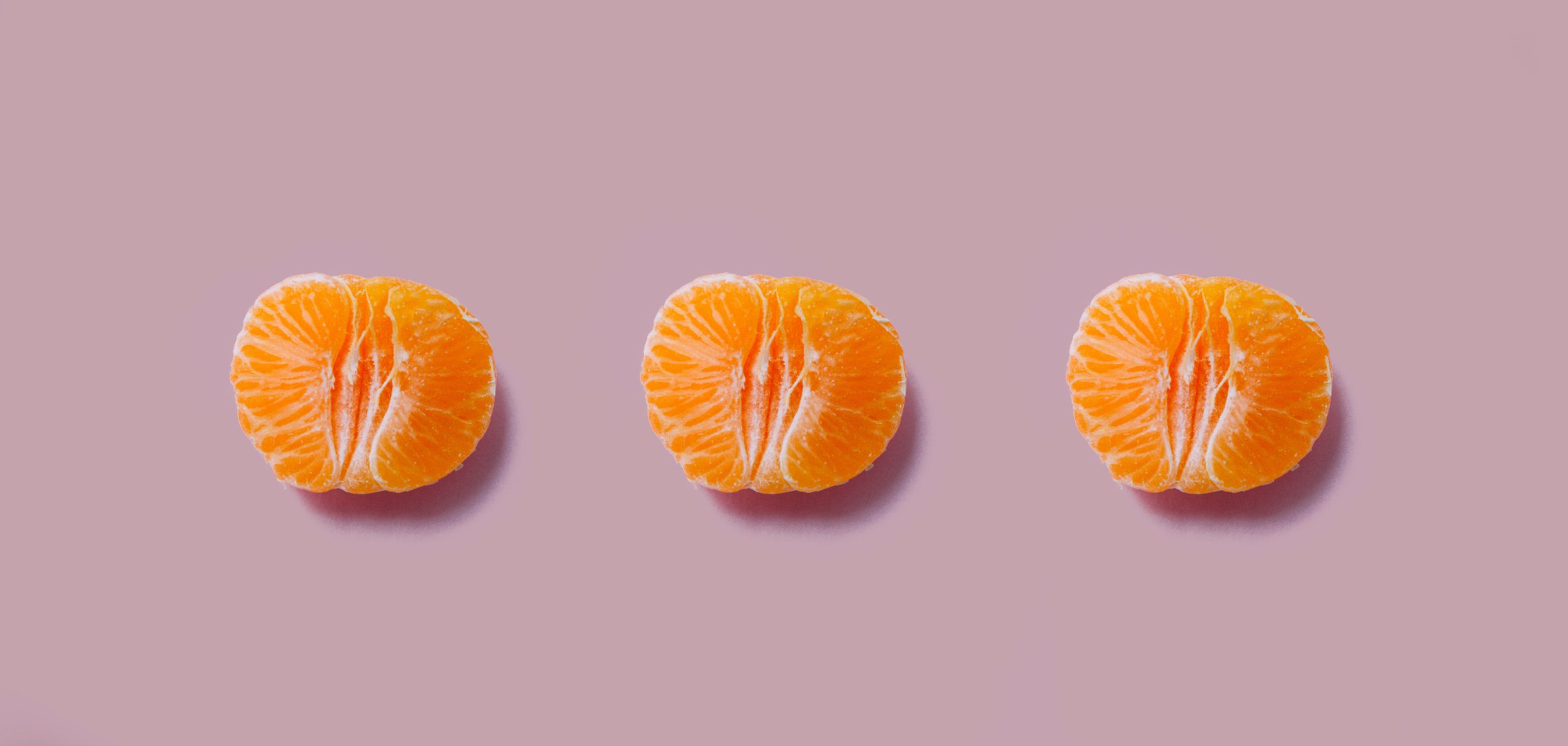 Segments of oranges